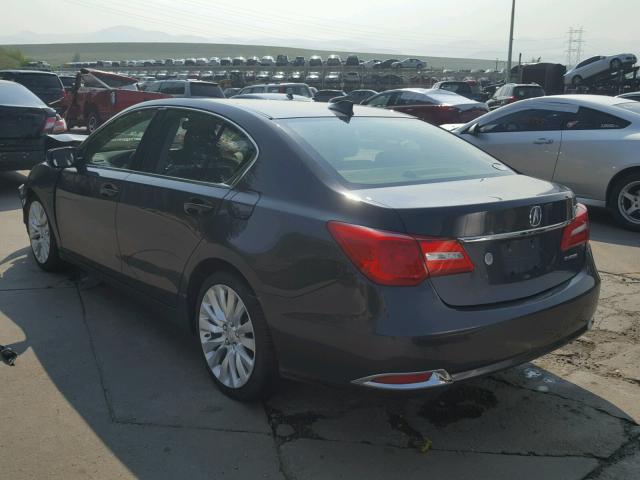 JH4KC1F51EC007570 - 2014 ACURA RLX TECH GRAY photo 3