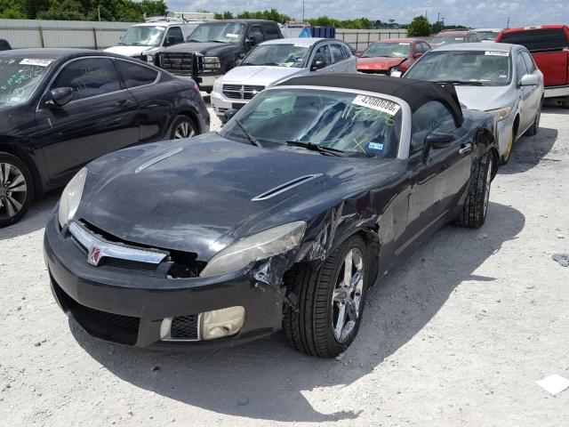 1G8MG35X78Y117828 - 2008 SATURN SKY REDLIN BLACK photo 2