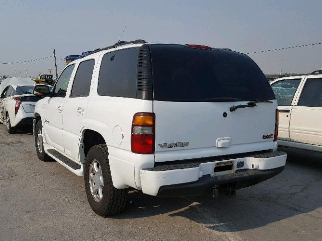 1GKEK63U81J309667 - 2001 GMC DENALI WHITE photo 3