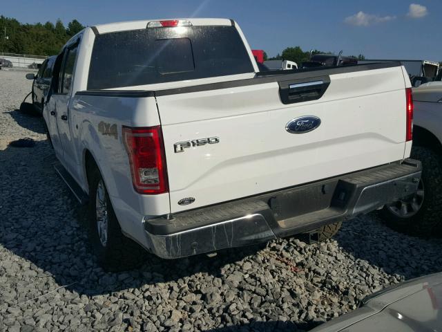 1FTEW1EG3HFA31221 - 2017 FORD F150 SUPER WHITE photo 3