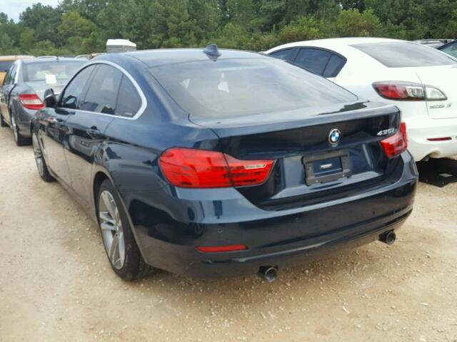 WBA4B1C54FD954774 - 2015 BMW 435 BLACK photo 3