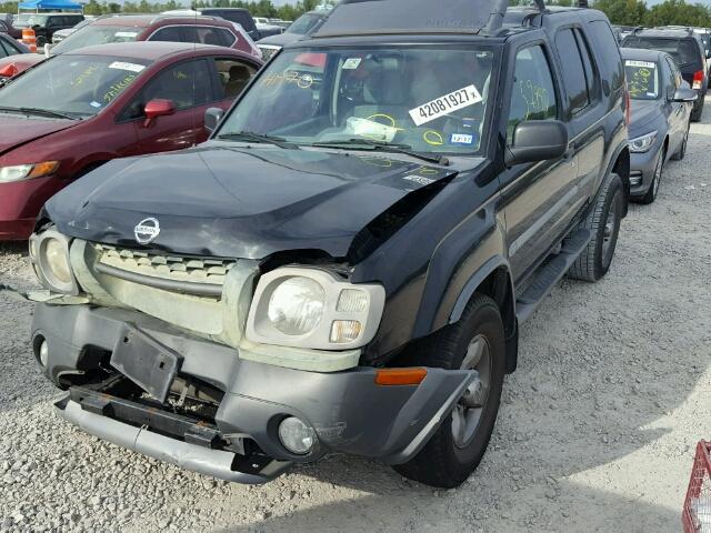 5N1ED28T02C518837 - 2002 NISSAN XTERRA XE BLACK photo 2