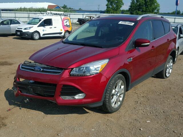1FMCU9J94EUE50183 - 2014 FORD ESCAPE TIT RED photo 2