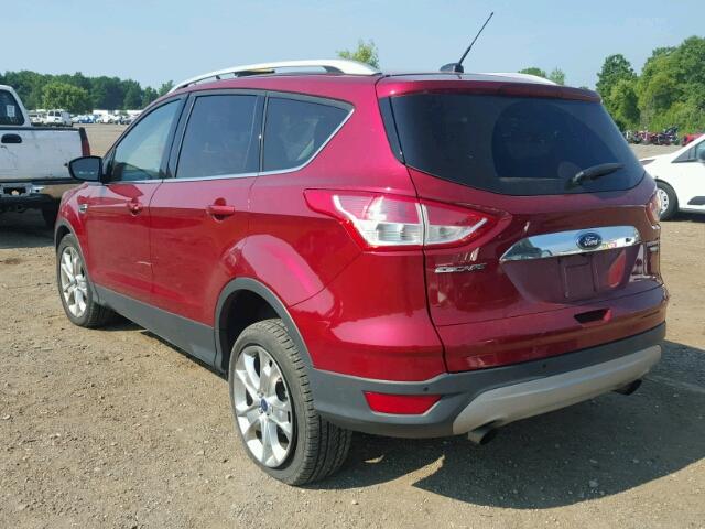 1FMCU9J94EUE50183 - 2014 FORD ESCAPE TIT RED photo 3