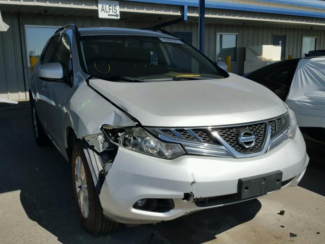 JN8AZ1MW6DW314743 - 2013 NISSAN MURANO S SILVER photo 1