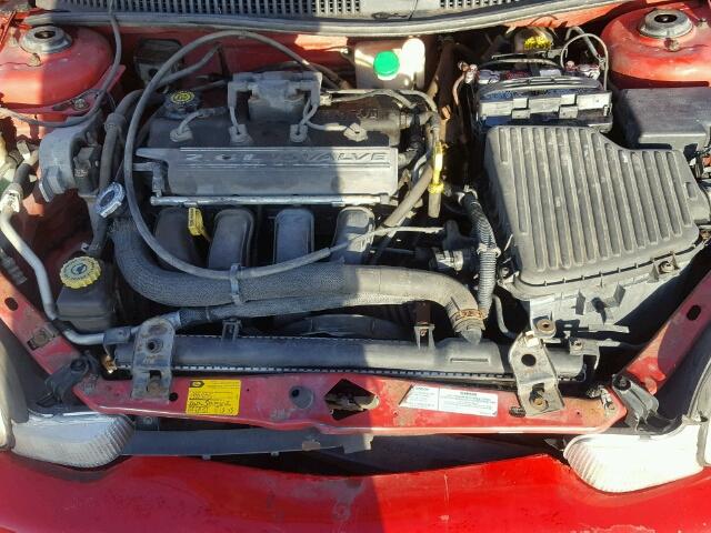 1B3ES46C1YD773302 - 2000 DODGE NEON BASE RED photo 7