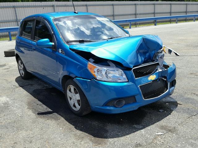 KL1TD66EX9B651068 - 2009 CHEVROLET AVEO LS BLUE photo 1
