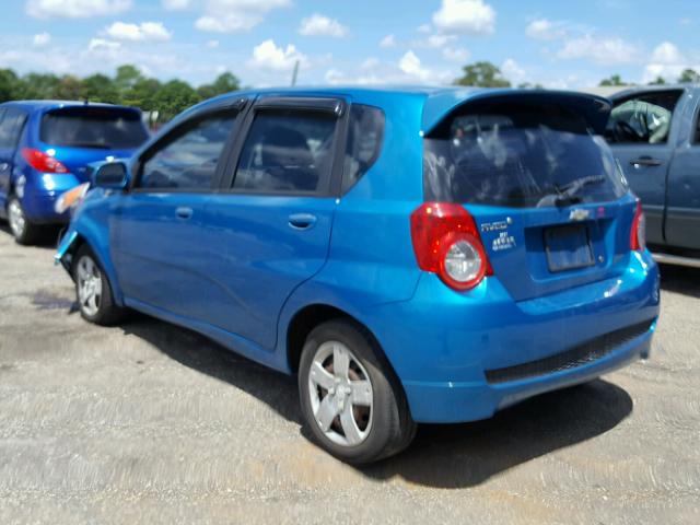 KL1TD66EX9B651068 - 2009 CHEVROLET AVEO LS BLUE photo 3