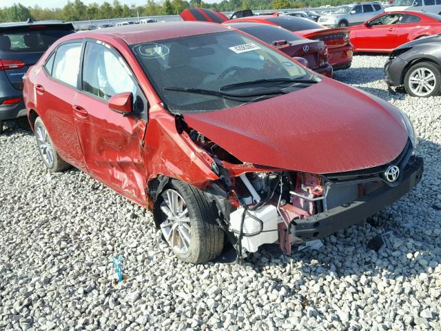 5YFBURHE6EP066583 - 2014 TOYOTA COROLLA RED photo 1