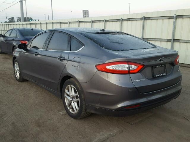 3FA6P0H73ER101540 - 2014 FORD FUSION SE GRAY photo 3