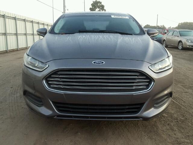 3FA6P0H73ER101540 - 2014 FORD FUSION SE GRAY photo 9