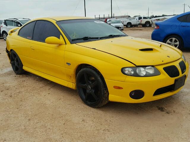 6G2VX12U05L384673 - 2005 PONTIAC GTO YELLOW photo 1