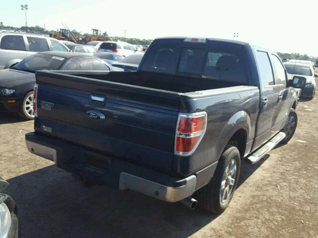 1FTFW1CT9DFC64423 - 2013 FORD F150 SUPER BLUE photo 4