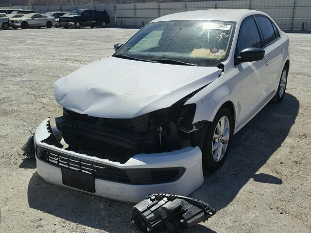 3VW2K7AJ9CM356125 - 2012 VOLKSWAGEN JETTA BASE Սպիտակ լուսանկար 2