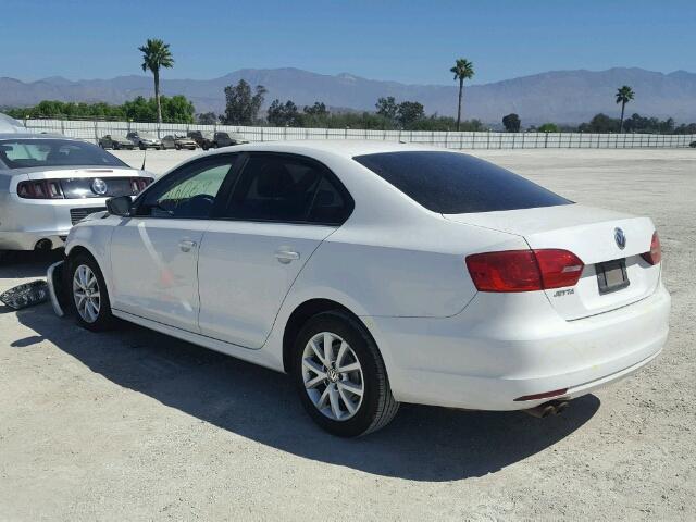 3VW2K7AJ9CM356125 - 2012 VOLKSWAGEN JETTA BASE Սպիտակ լուսանկար 3