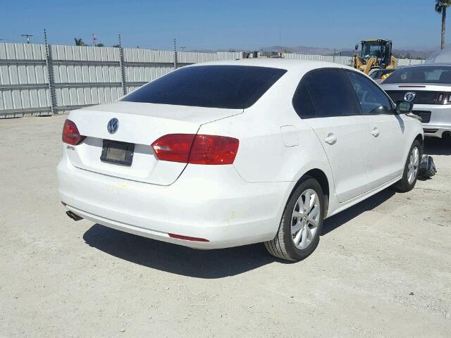 3VW2K7AJ9CM356125 - 2012 VOLKSWAGEN JETTA BASE Սպիտակ լուսանկար 4