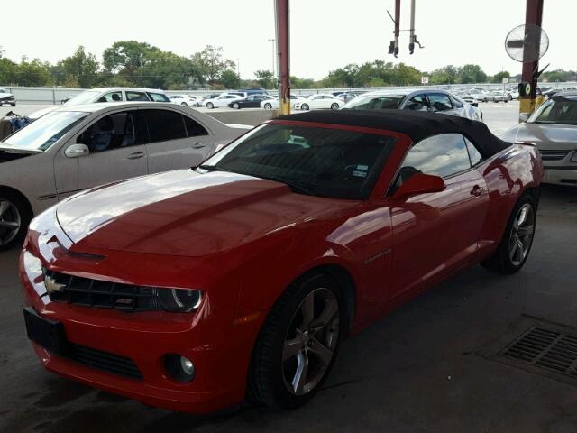 2G1FK3DJ1B9200699 - 2011 CHEVROLET CAMARO 2SS RED photo 2