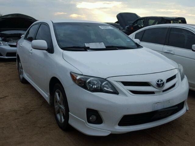 2T1BU4EEXBC740785 - 2011 TOYOTA COROLLA BA WHITE photo 1