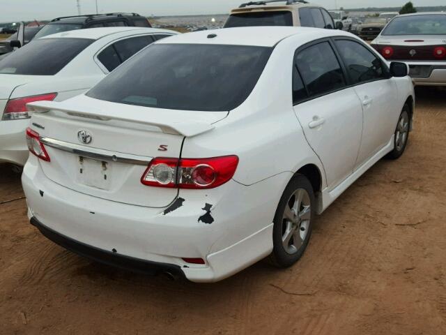 2T1BU4EEXBC740785 - 2011 TOYOTA COROLLA BA WHITE photo 4