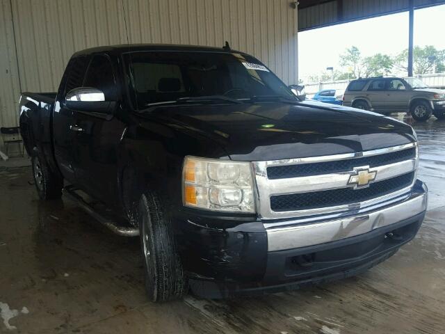 2GCEC19C871698808 - 2007 CHEVROLET SILVERADO BLACK photo 1