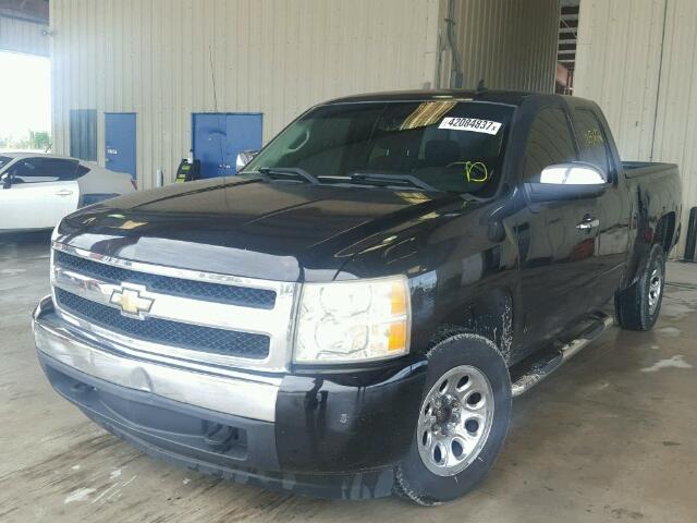 2GCEC19C871698808 - 2007 CHEVROLET SILVERADO BLACK photo 2