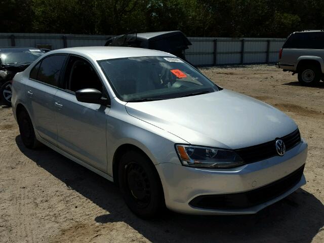 3VW2K7AJ3EM353112 - 2014 VOLKSWAGEN JETTA BASE SILVER photo 1