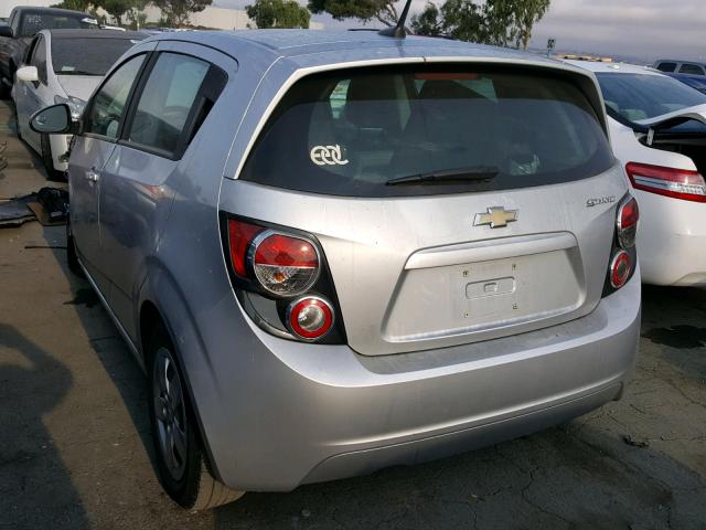 1G1JA6SH0E4239421 - 2014 CHEVROLET SONIC LS SILVER photo 3