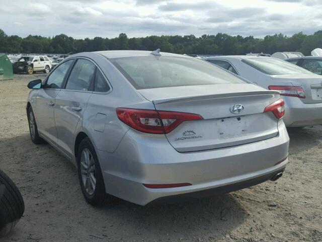 5NPE24AF0GH357749 - 2016 HYUNDAI SONATA SILVER photo 3