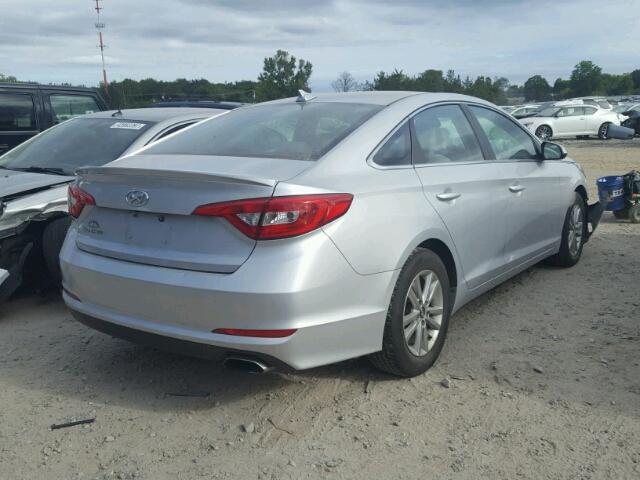 5NPE24AF0GH357749 - 2016 HYUNDAI SONATA SILVER photo 4