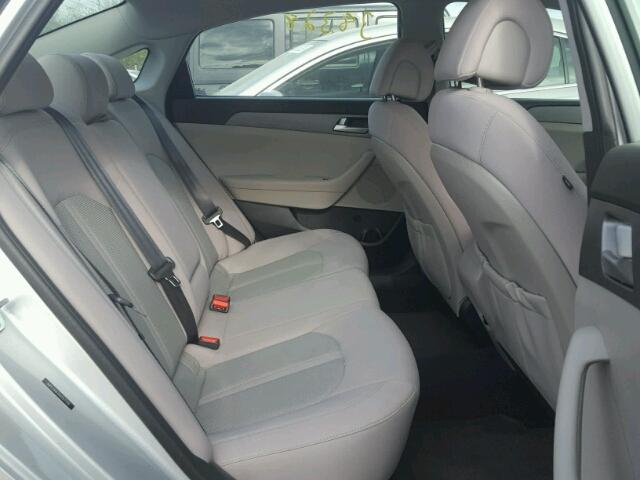 5NPE24AF0GH357749 - 2016 HYUNDAI SONATA SILVER photo 6