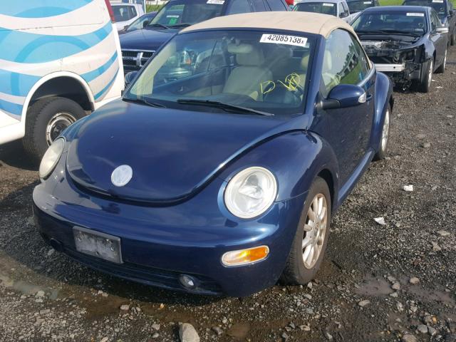 3VWCM31Y84M329763 - 2004 VOLKSWAGEN NEW BEETLE 蓝色 照片 2