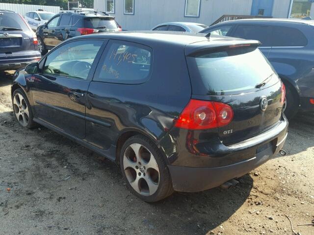 WVWEV71K27W133835 - 2007 VOLKSWAGEN NEW GTI BLACK photo 3