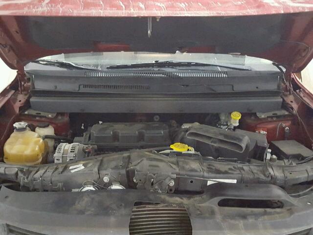 3D4GG57V99T208275 - 2009 DODGE JOURNEY RED photo 7