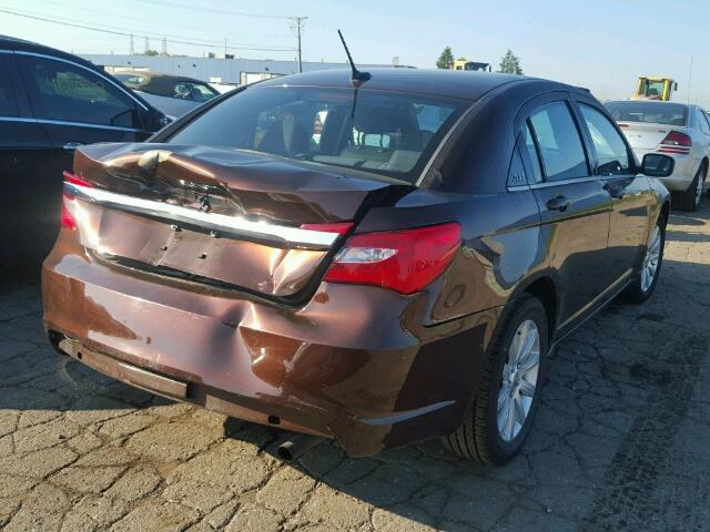 1C3CCBBB2DN575308 - 2013 CHRYSLER 200 BROWN photo 4