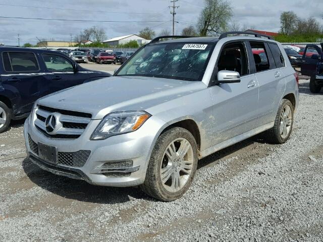 WDCGG8JBXDG133283 - 2013 MERCEDES-BENZ GLK 350 4M SILVER photo 2