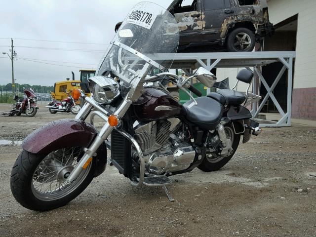 1HFSC52027A409170 - 2007 HONDA VTX1300 S BURGUNDY photo 2