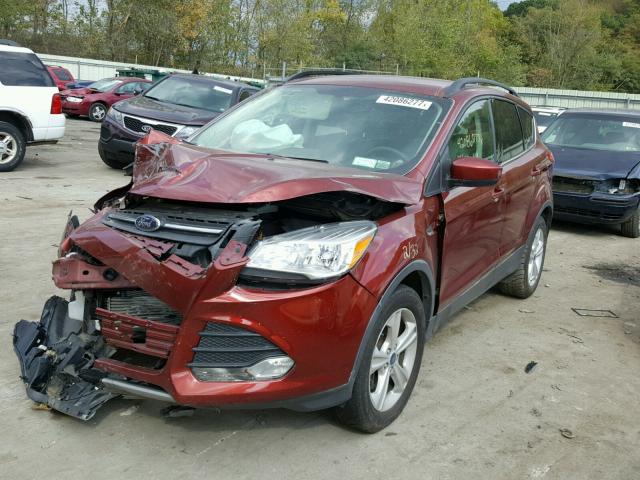 1FMCU9GX9EUC02887 - 2014 FORD ESCAPE SE RED photo 2