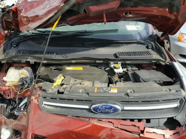 1FMCU9GX9EUC02887 - 2014 FORD ESCAPE SE RED photo 7