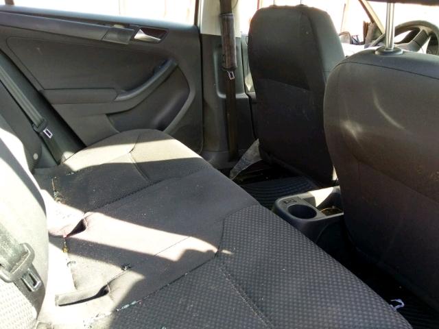 3VW2K7AJ5BM382946 - 2011 VOLKSWAGEN JETTA BASE 银色 照片 6