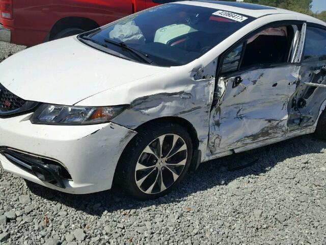 2HGFB6E51DH705341 - 2013 HONDA CIVIC SI WHITE photo 9