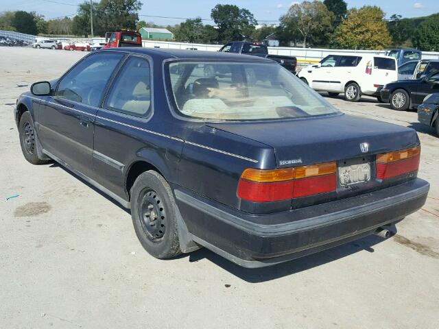 1HGCB7256MA004905 - 1991 HONDA ACCORD LX BLACK photo 3