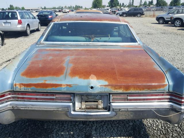 4V39U2H430959 - 1972 BUICK LIMITED BLUE photo 9