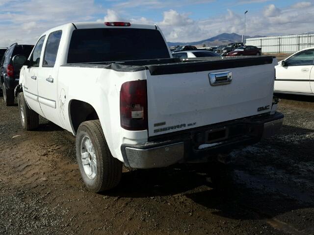 3GTEK13209G246364 - 2009 GMC SIERRA WHITE photo 3