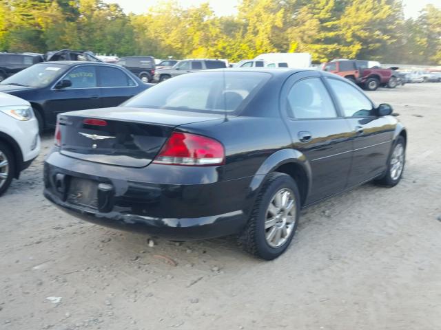 1C3EL46X05N662457 - 2005 CHRYSLER SEBRING BLACK photo 4