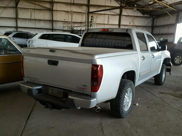 1GTH6MFP8B8133283 - 2011 GMC CANYON SLE SILVER photo 4