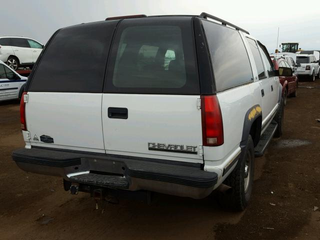 3GNGK26F5XG121409 - 1999 CHEVROLET SUBURBAN K WHITE photo 4