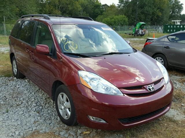 5TDZK22C28S220284 - 2008 TOYOTA SIENNA MAROON photo 1