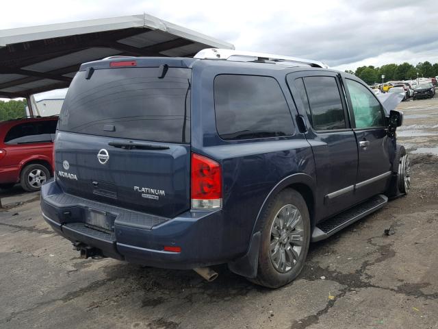 5N1BA0NE9FN618774 - 2015 NISSAN ARMADA PLA BLUE photo 4