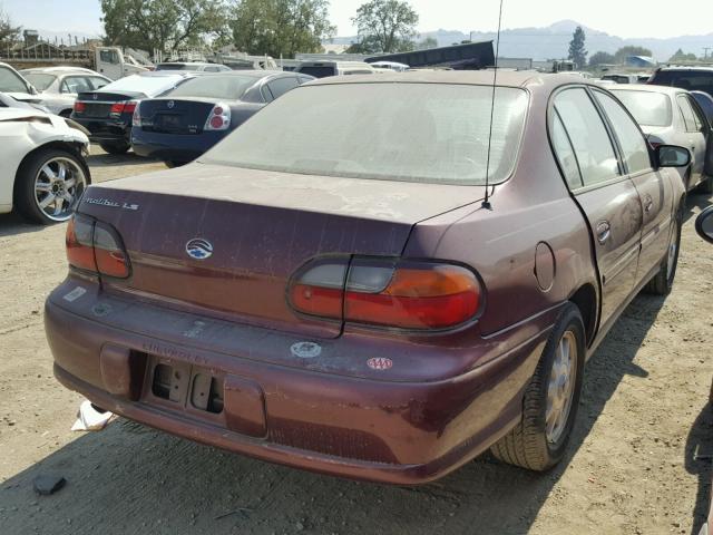 1G1NE52M9W6189265 - 1998 CHEVROLET MALIBU LS Bordo foto 4