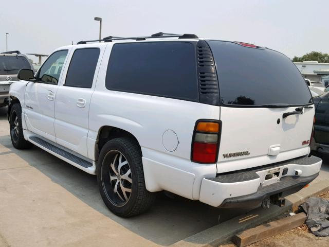 1GKFK66U15J107985 - 2005 GMC YUKON XL D WHITE photo 3